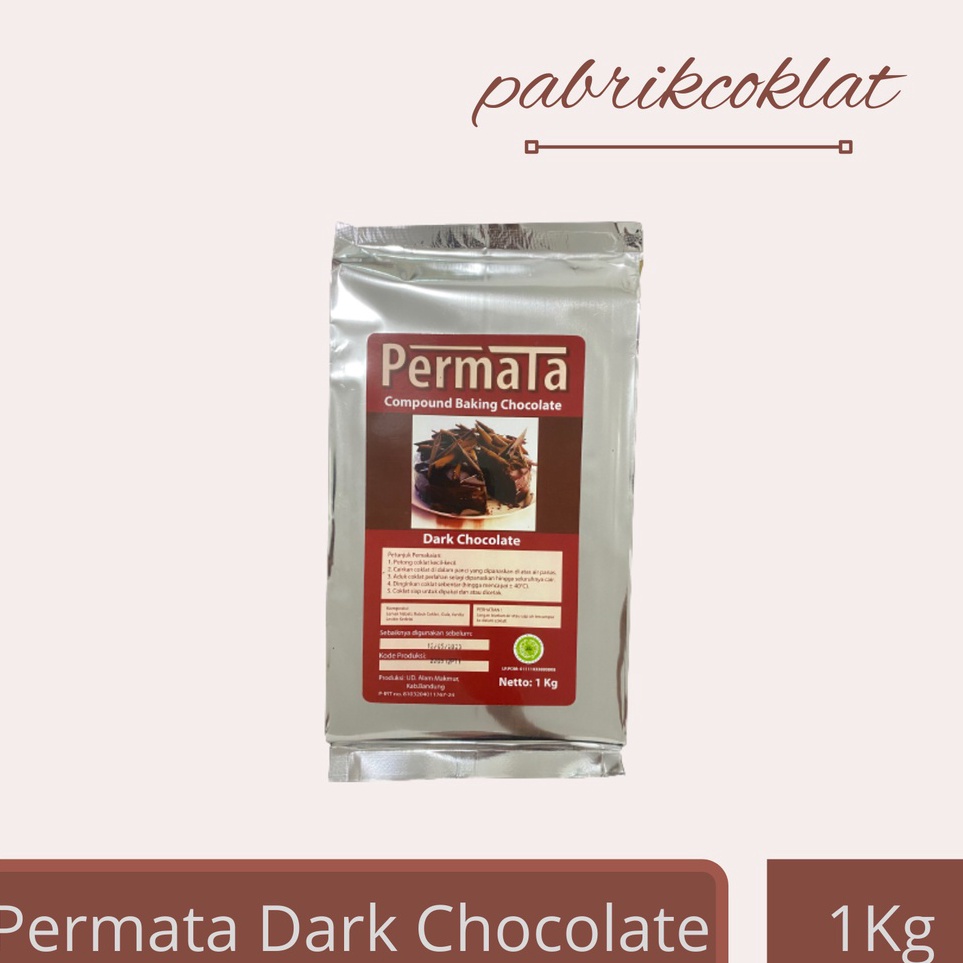 

Serbuu Permata Dark Coklat Blok 1g 1kg Dark Chocolate Compound 1gr 1kilogram