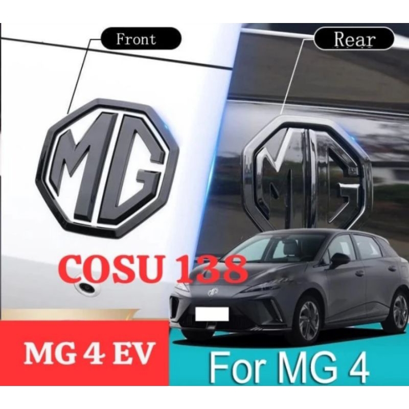 Cover Emblem Cap Mesin Mobil Depan Belakang Logo MG MG4 EV