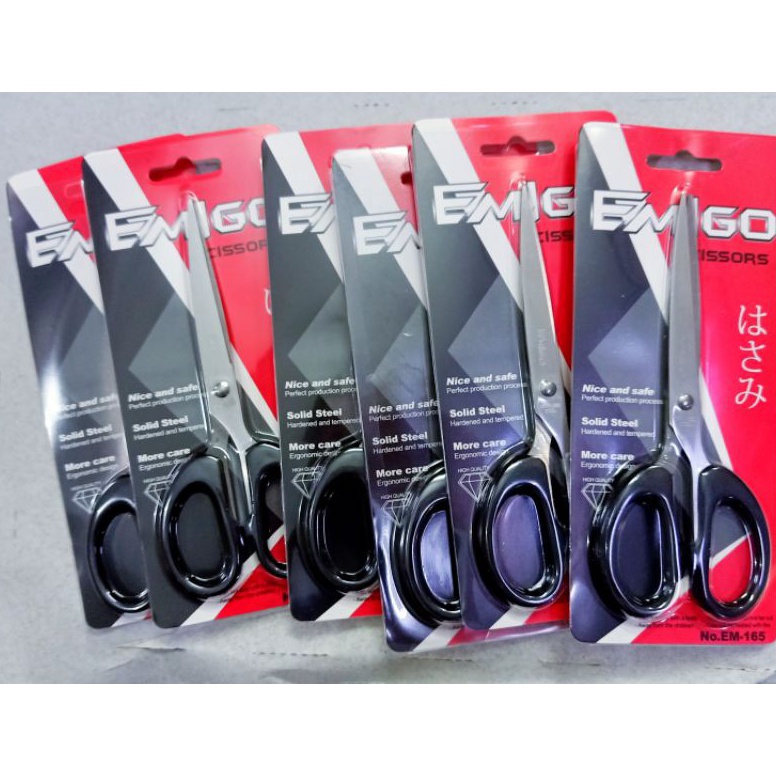 

ART A33O Gunting medium hitam isi 6 pcs 165 GUNTING TANGGUNG