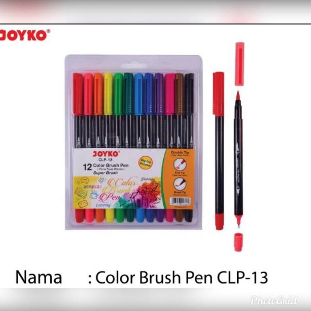 

ART B53I SUPER BRUSH PEN joyko 12 warna CLP 13 BRUSH FINE TIP