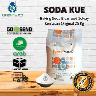 

Sodium Bicarbonate bicarfood / Soda Kue / Baking soda Ex Solvay 25 Kg Khusus Gojek Instan