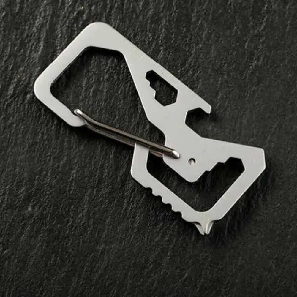 Carabiner 13in1 MULTITOOL EDC Survival KIT Obeng Pembuka baut Karabiner multifungsi