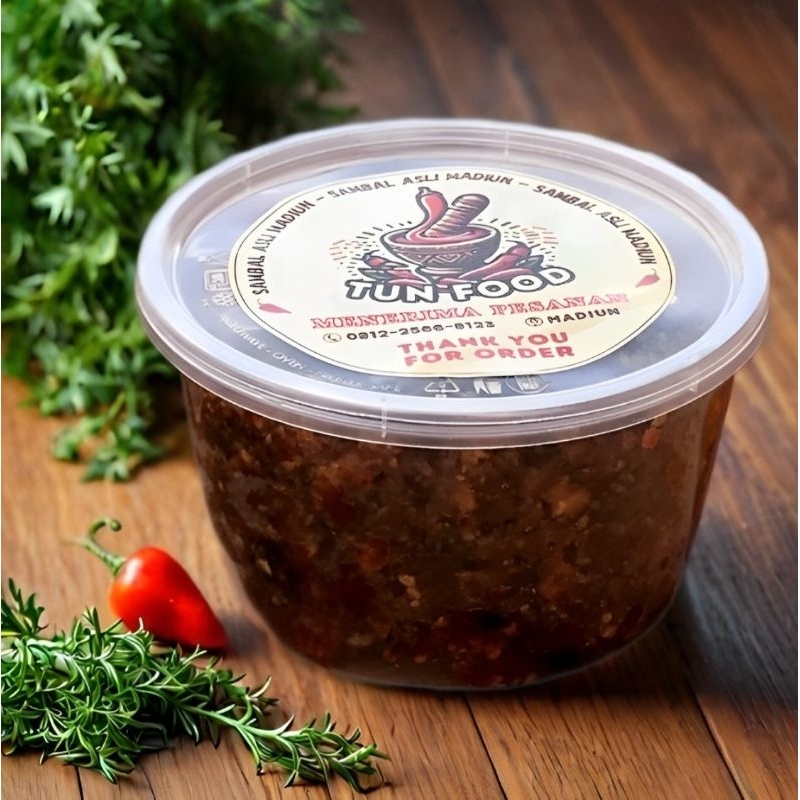 

Sambal Pecel Asli Madiun TUN FOOD kemasan 1 Kg