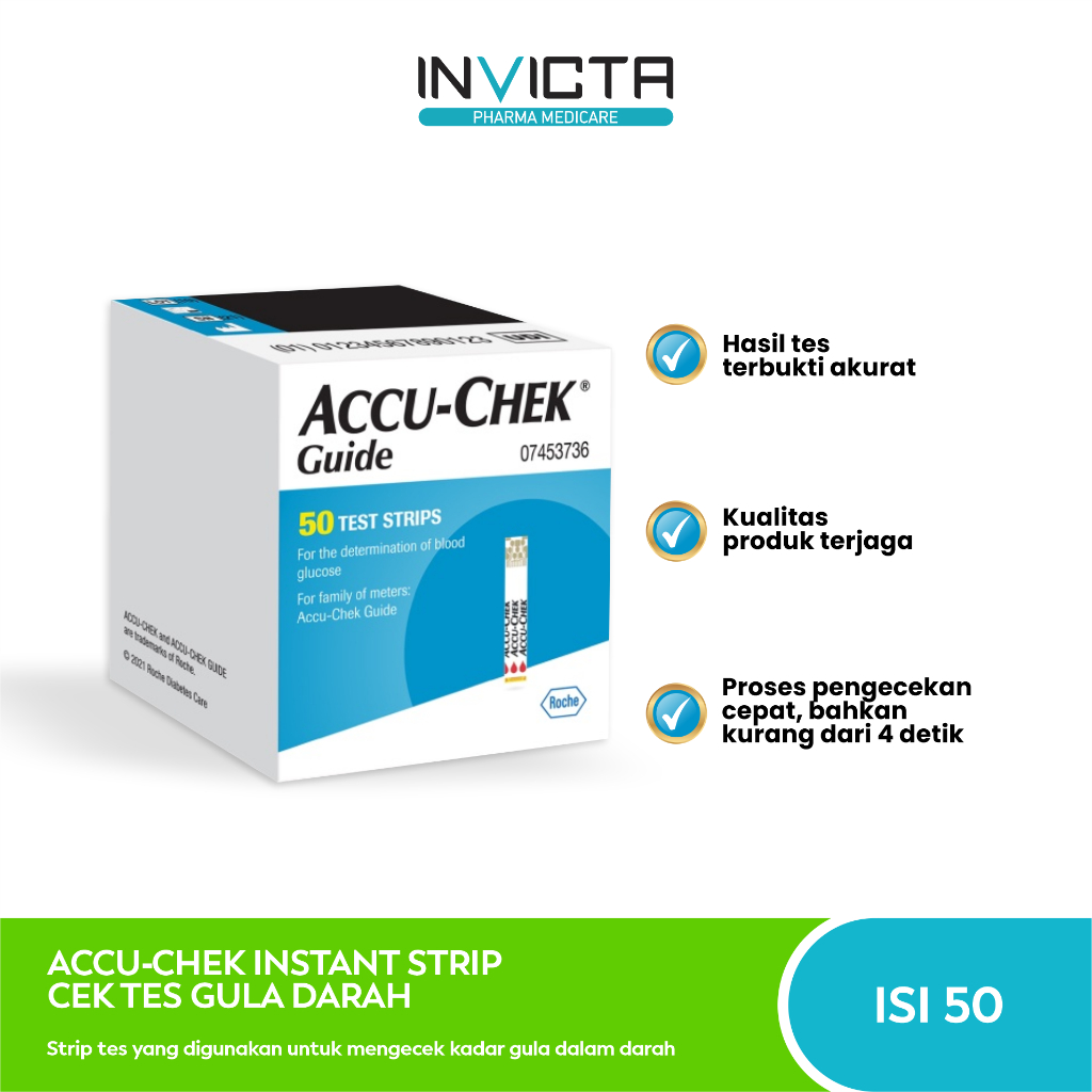Accu-Chek Guide Strip Cek Tes Gula Darah - Isi 50