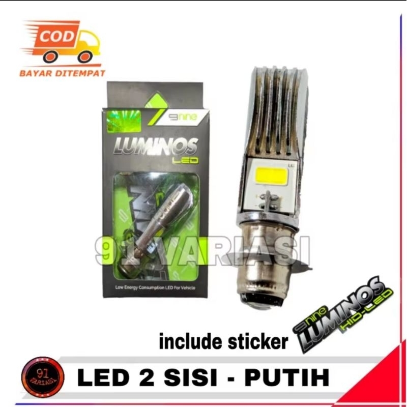 Lampu Led Motor Beat LUMINOS 2 Sisi Warna Putih - Led Motor Depan Variasi Motor - 91 VARIASI