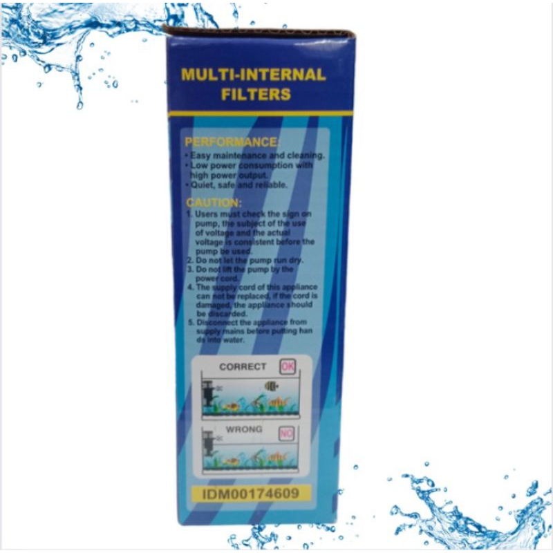 LUCKINESS 012F POMPA INTERNAL FILTER AQUARIUM AQUASCAPE