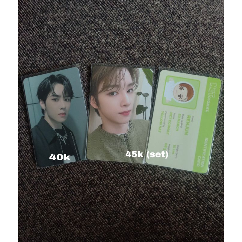 Photocard Official Sungchan Ccomaz + Renjun ID card, Kun NCT 2021 Universe x Mecima