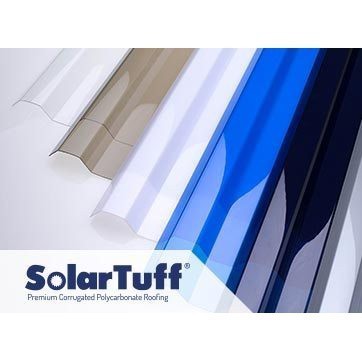 Solartuff Atap Polycarbonate gelombang Greca - 6m - 3m