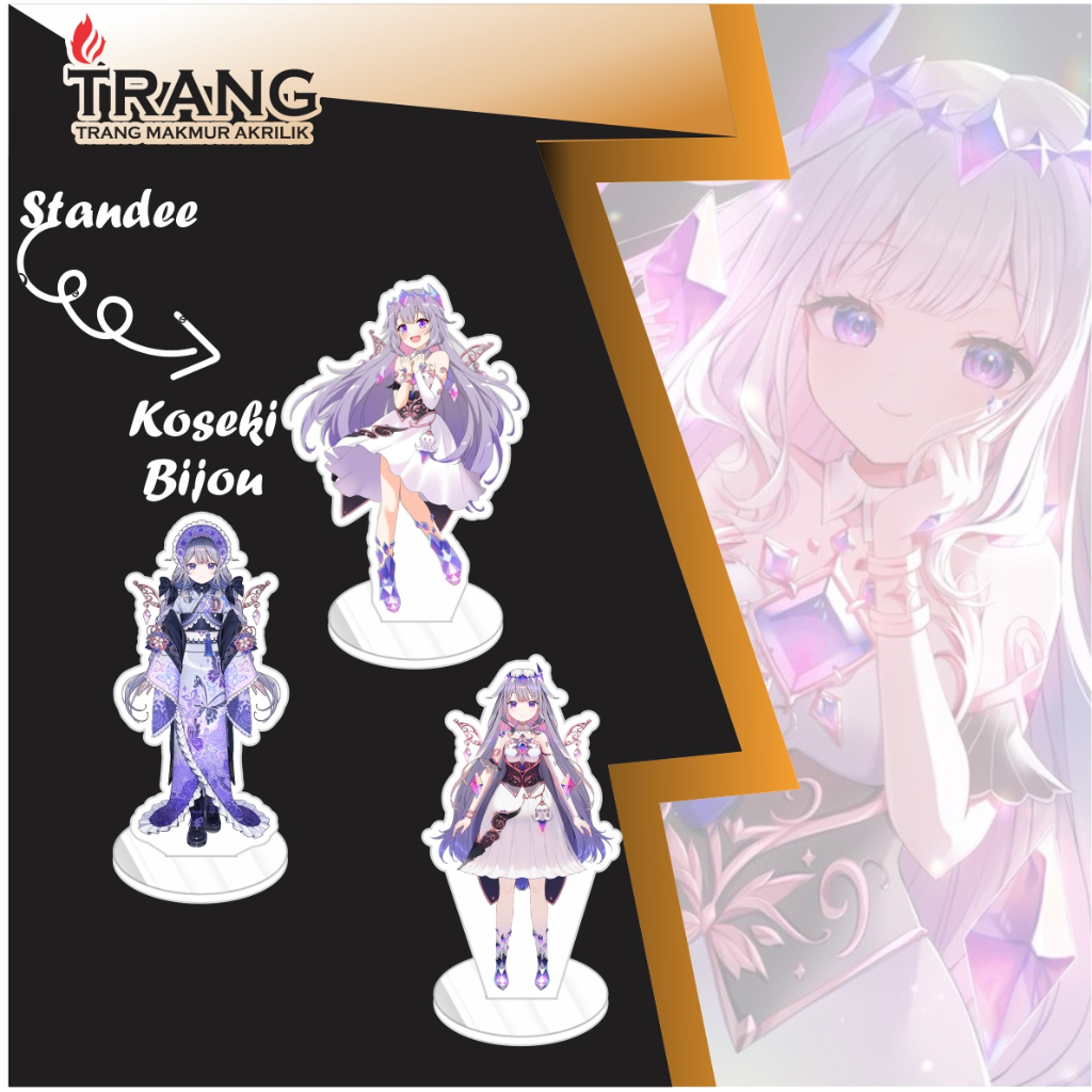 Standee Figure Akrilik Koseki Bijou Hololive / Standing Action figure Acrylic Koseki Bijou Hololive