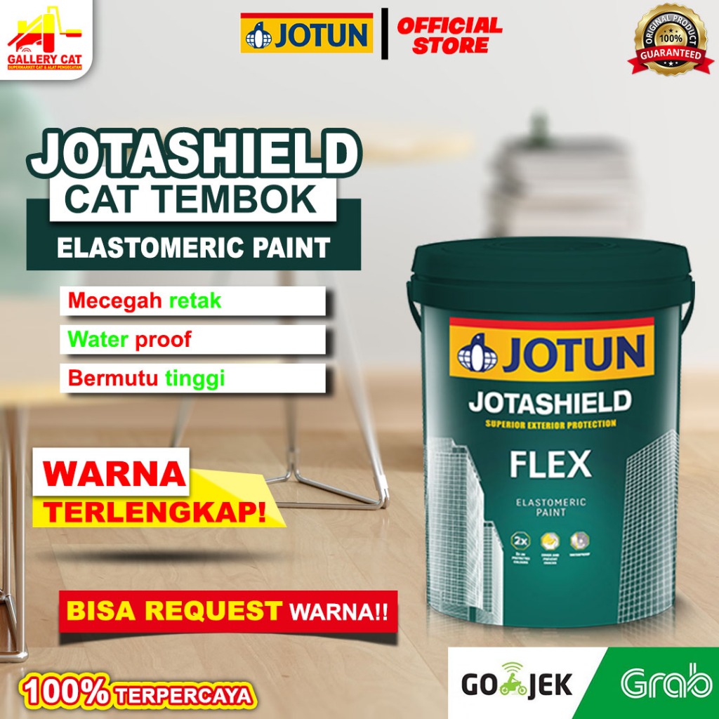 CAT TEMBOK EXTERIOR JOTUN JOTASHIELD FLEX 20L MENUTUPI RETAKAN DINDING