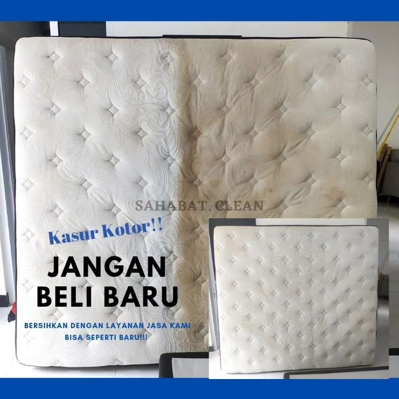 jasa cuci kasur/springbed ukuran single 90*200cm murah berkualitas bergaransi
