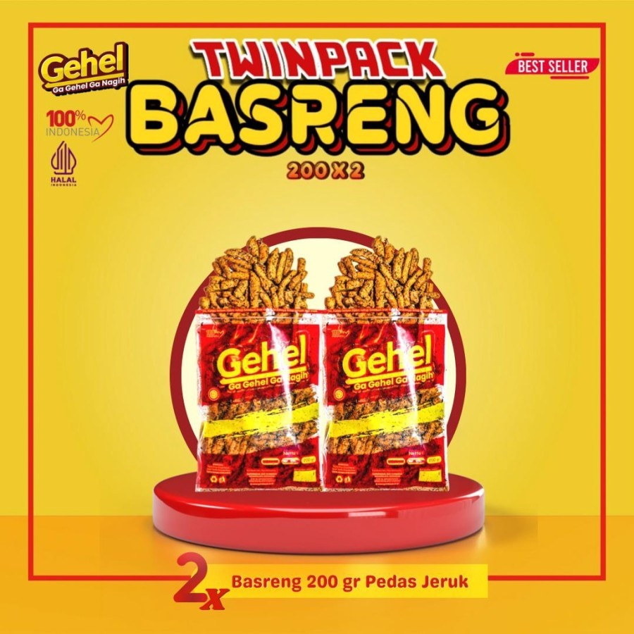 

BASRENG GEHEL TWIN PACK 200GR / BASRENG TWIN PACK GEHEL 200GR