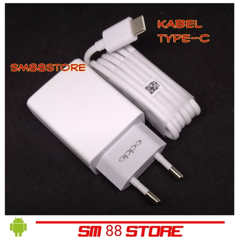 CHARGER OPPO 10W USB TYPE-C OPPO A16 A5 2020 A9 2020 ADAPTOR + KABEL USB TYPE C