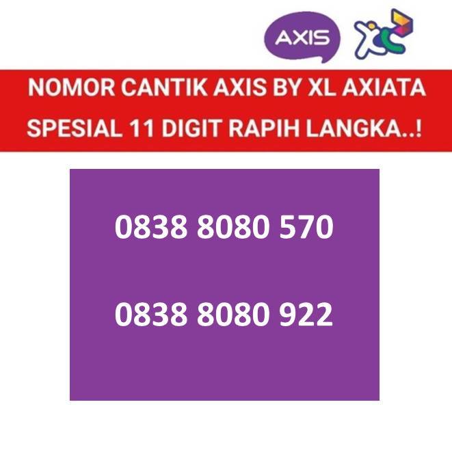 Axis by xl axiata 4G nomer cantik 11 digit langka Kartu perdana rapih
