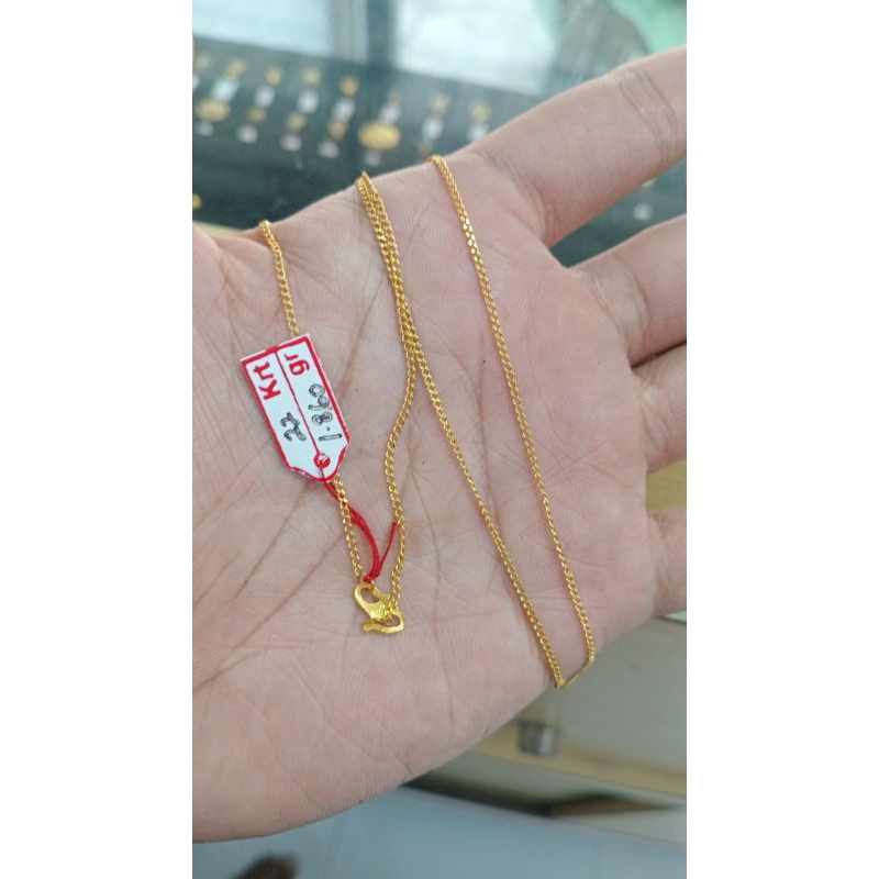 kalung emas rantai polos kadar emas 22 karat