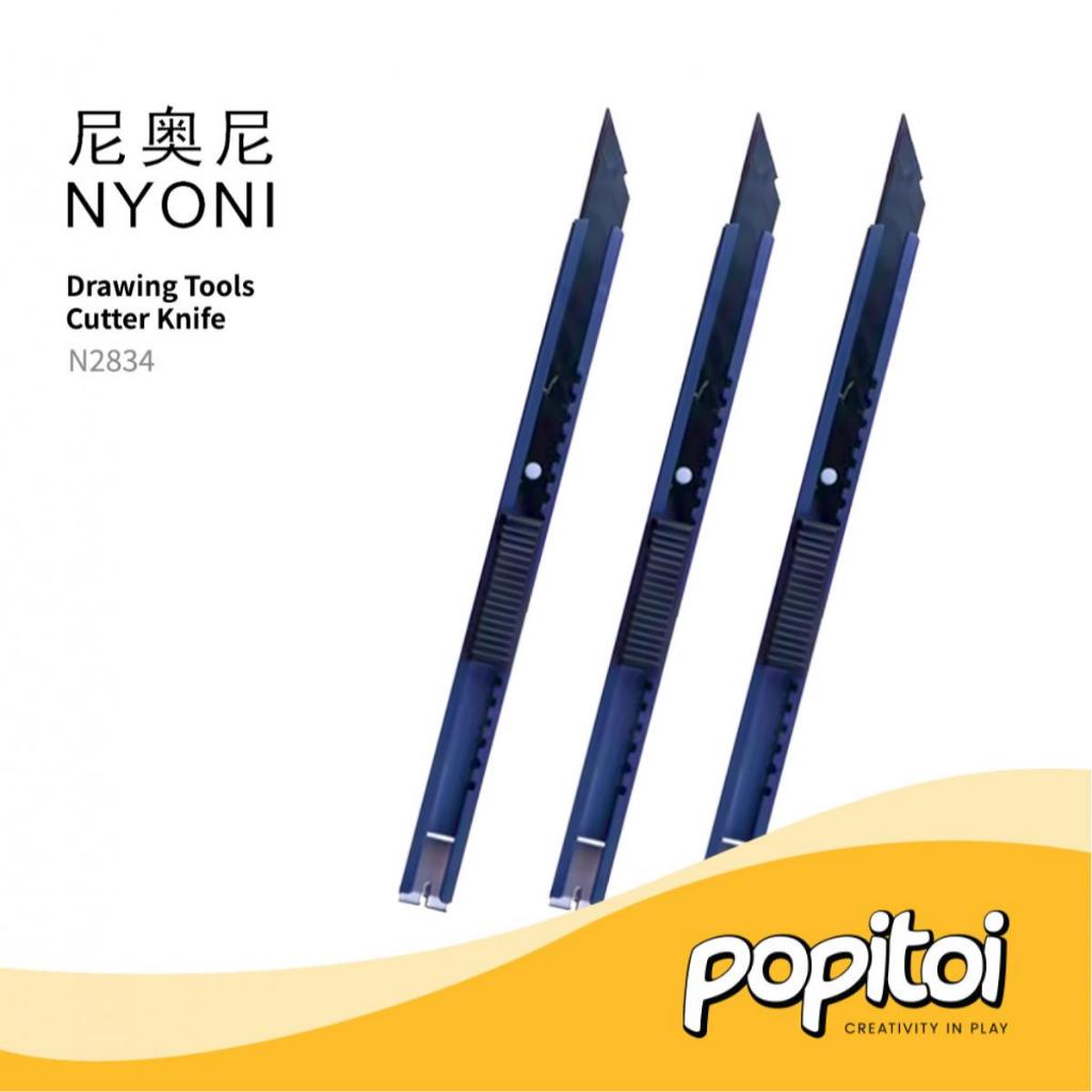 

NYONI N2834 Cutter Knife and Refill Cutting Craft Pisau Potong Kertas