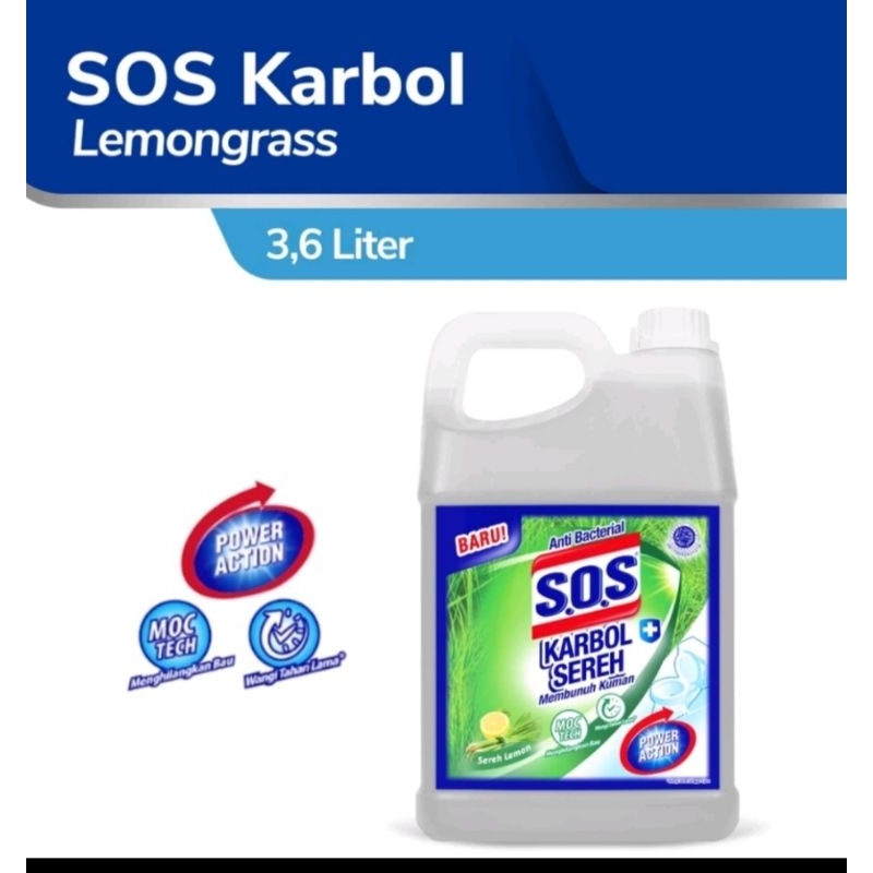 Sos Karbol sereh lemon 4 liter