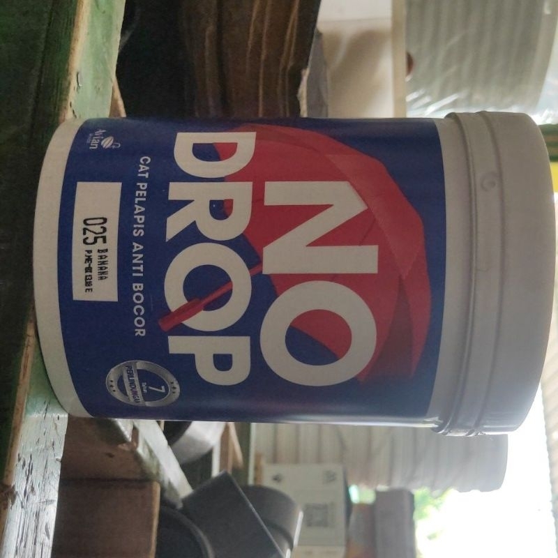 Cat  Tembok pelapis anti bocor NO DROP 1KG 025 Banana ( SERIES WARNA )
