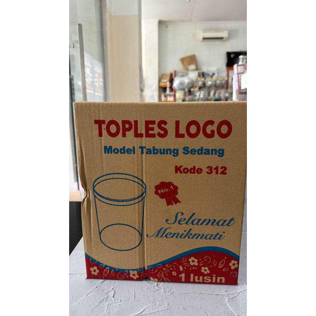 

toples kue kering tabung mika logo