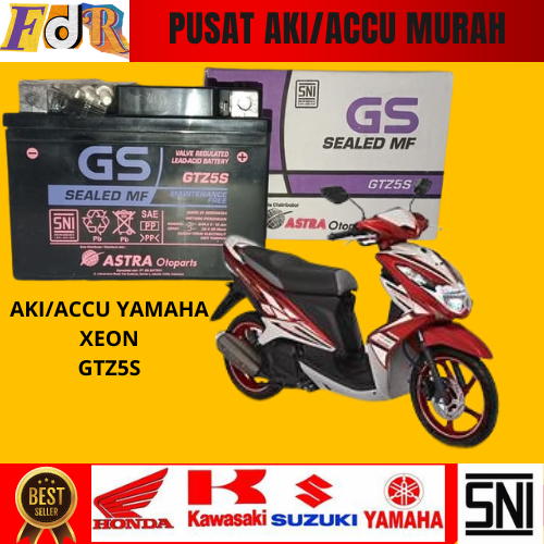 AKI SEPEDA MOTOR YAMAHA XEON GS ASTRA ACCU KERING TERBAIK ORIGINAL