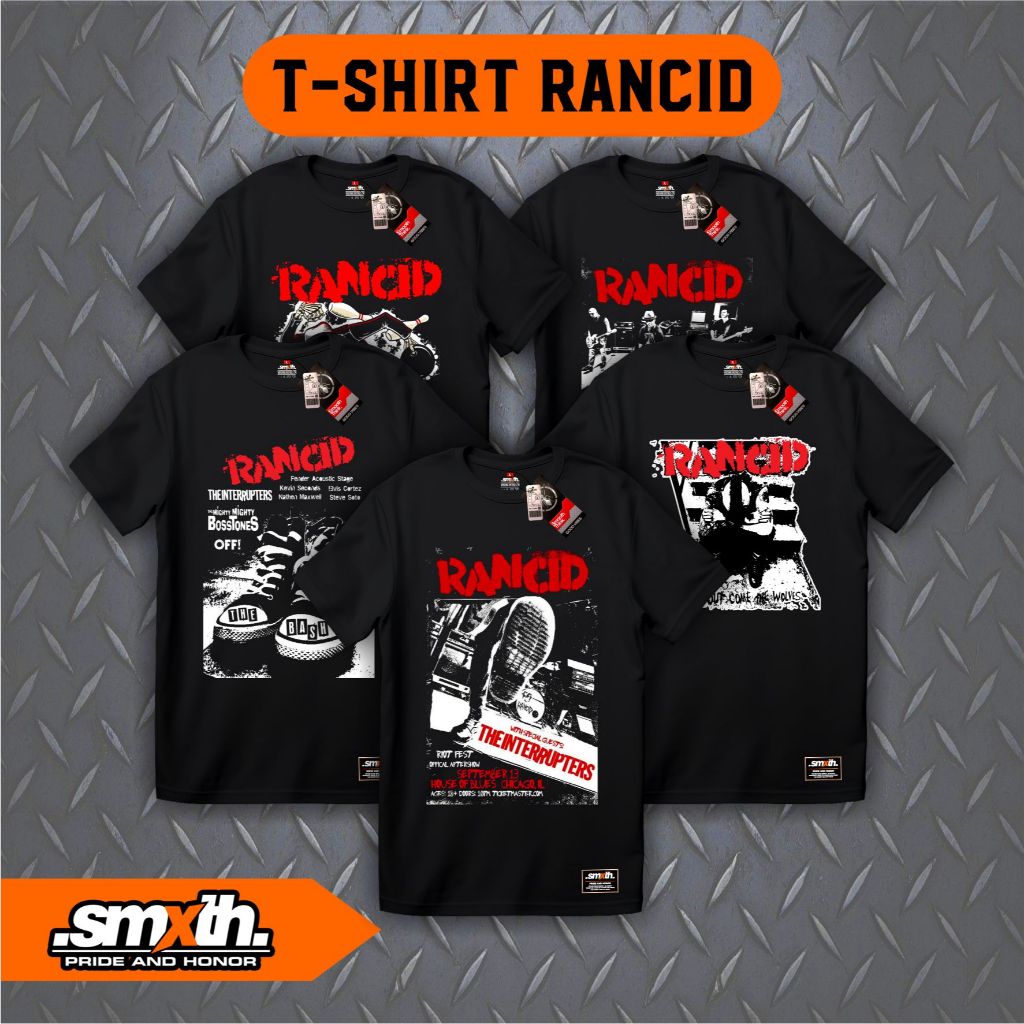 T-Shirt Music - T-Shirt RANCID - Kaos Musik RANCID - Kaos RANCID Band