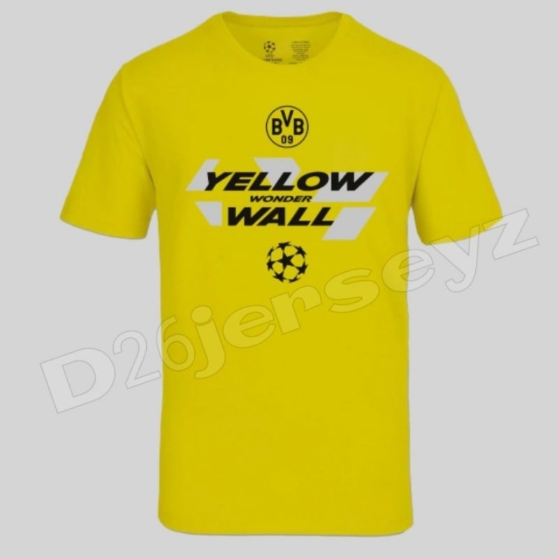 Kaos BorussiaA DortmundD Yellow Wonder Wall London 2024 Final UcL Tshirt Baju Bola unisex premium