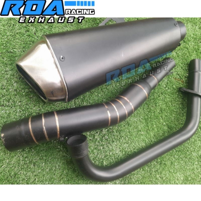 Knalpot standar racing Gsx r 150 leher hitam vixion cbr cb 150r tiger r15