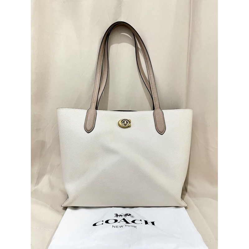 Coach willow tote bag off white/beige authentic