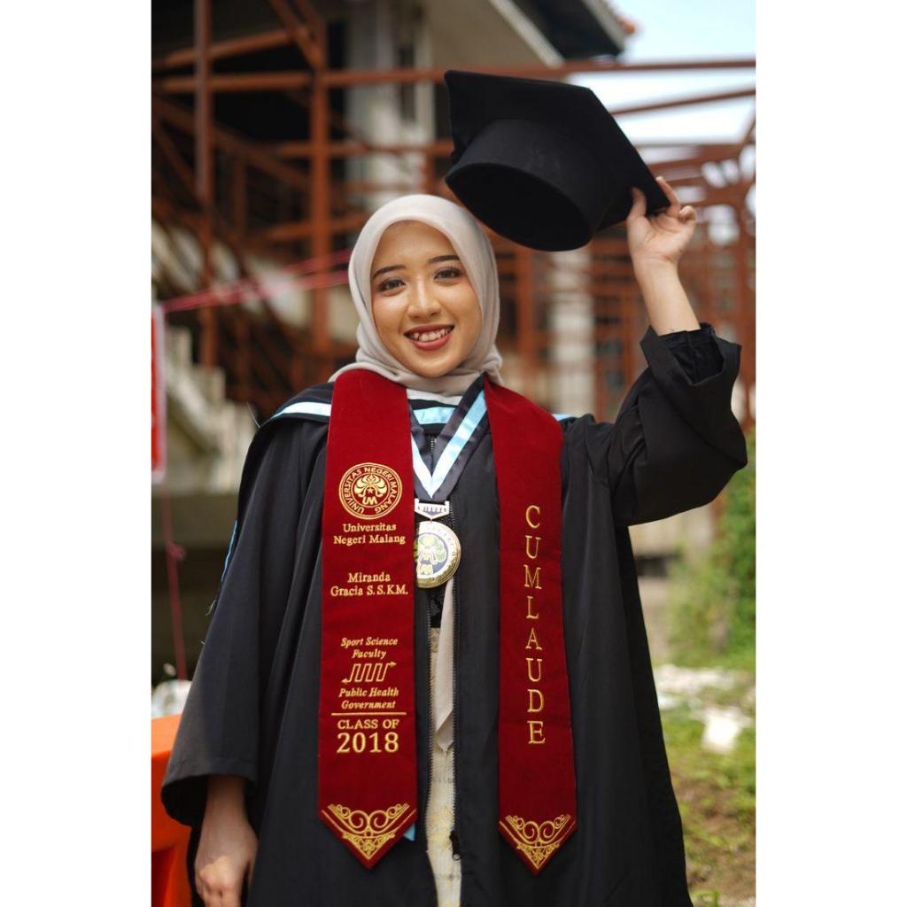 Custom Selempang/Sash Wisuda Bordir