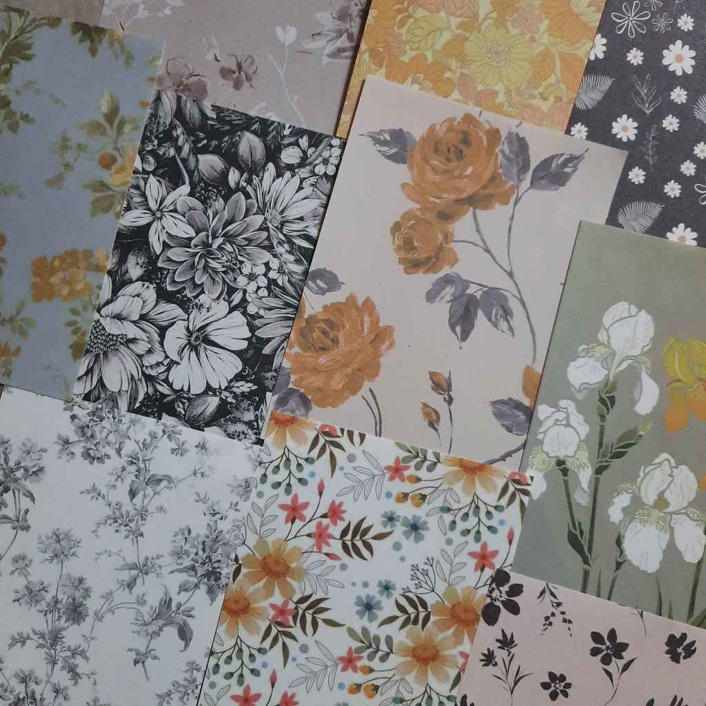 

Flower Deco Paper Journal Scrapbook 10 Lembar