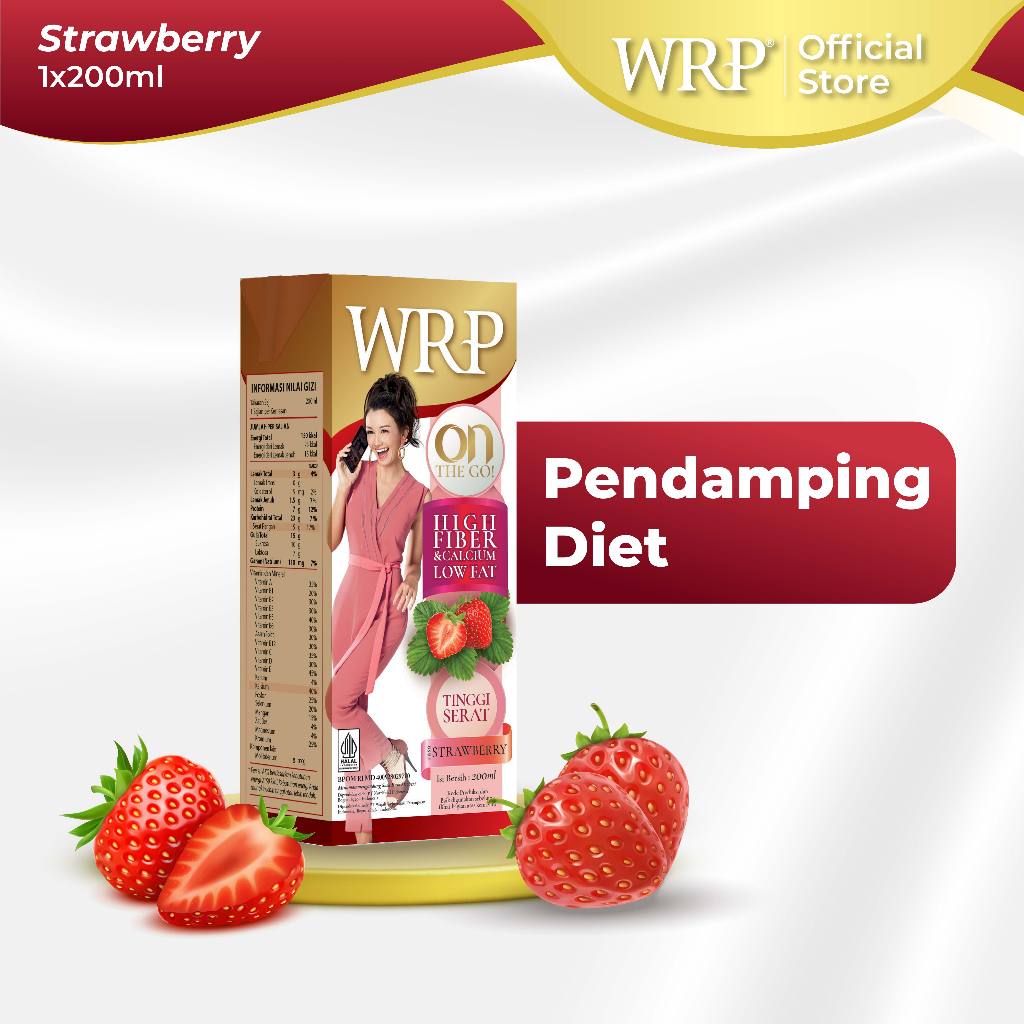 

WRP On The Go Strawberry 200ml - Pendamping Diet(Flash Sale)