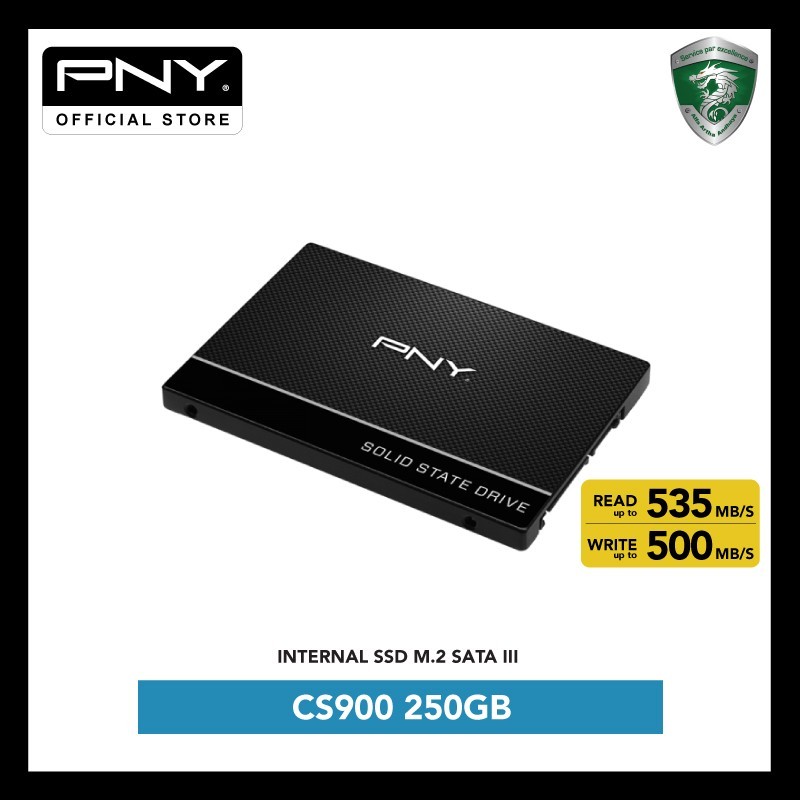 PNY CS900 2.5" SATA III SSD Internal 250GB - Gatotkaca Electronics