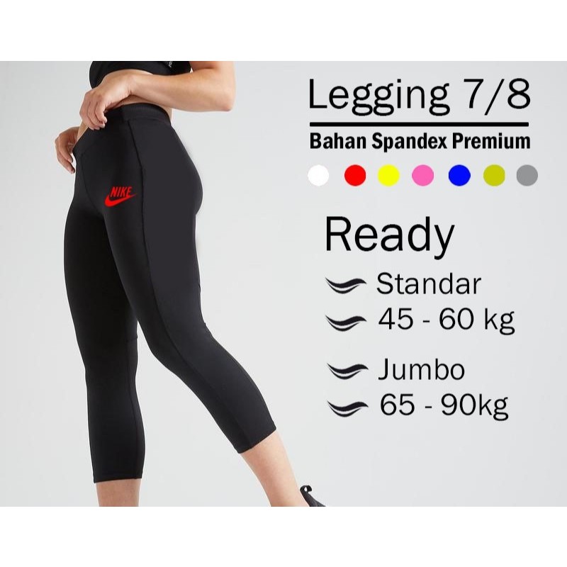 CELANA legging senam 7/8 ukuran standar dan jumbo