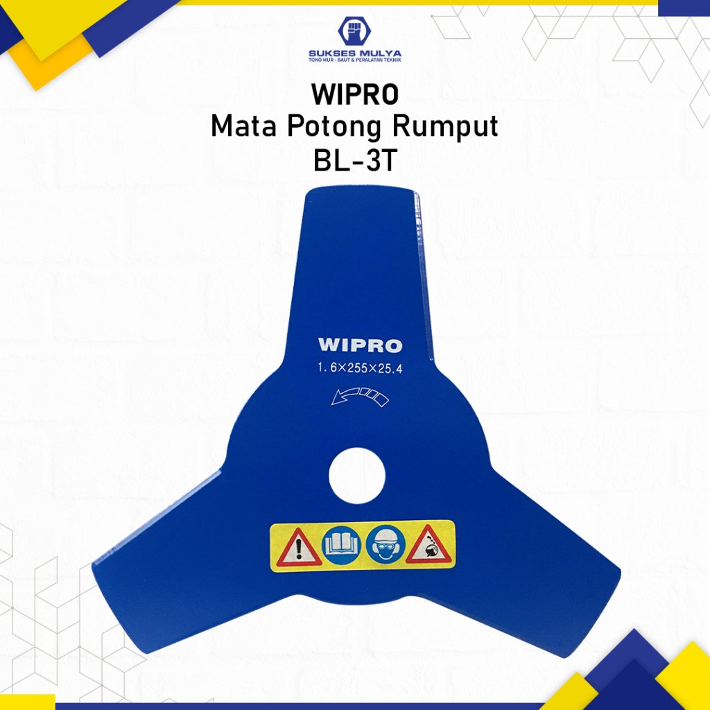WIPRO BL-3T  Mata Potong Rumput Gendong 2tak 328 Pisau Mesin Potong Rumput