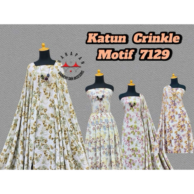 Kain Katun Crinkle Motif Kain Crinkle Motif / Meter