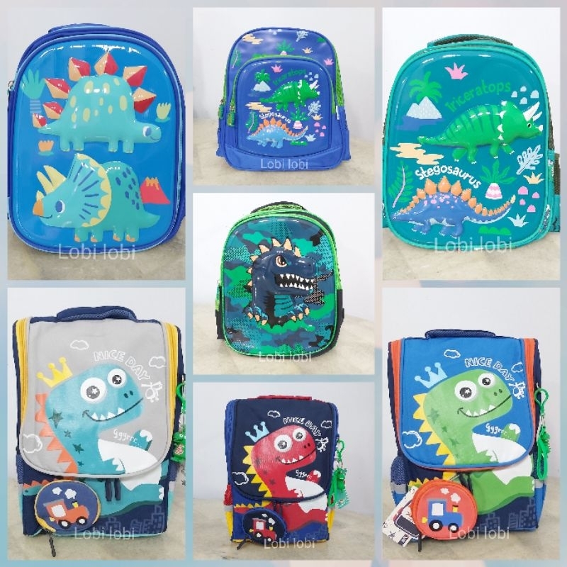 Tas ransel anak TK SD dino dinosaurus
