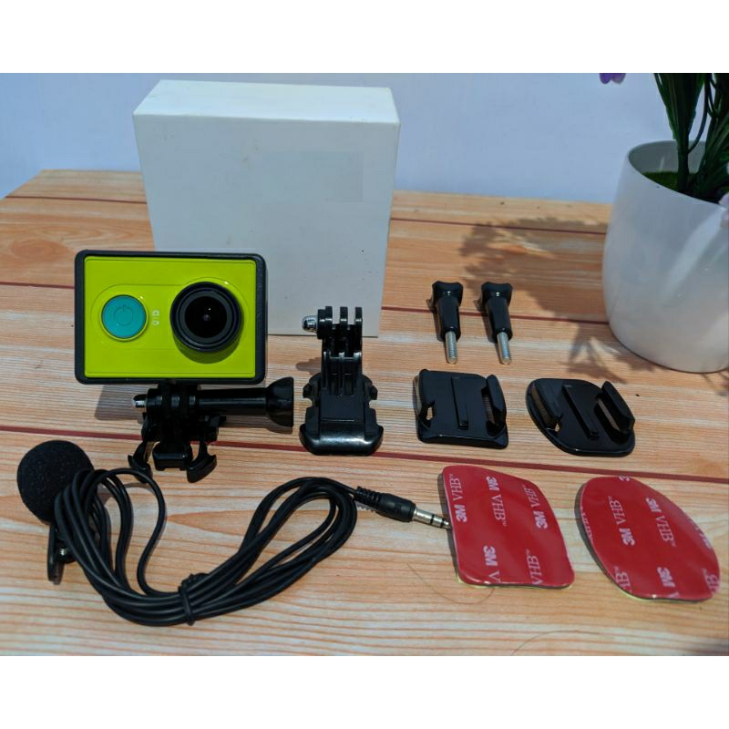 COD | TERMURAH PAKET motovlog Yi CAM YI action camera support mic eksternal | bukan yi 4k, gopro her