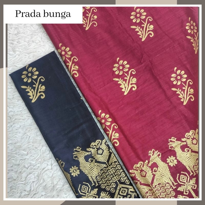 KAIN BATIK PRADA BUNGA JARIK KAMEN BALI SONGKET