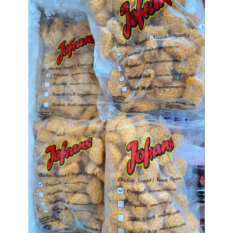 

nugget jofrans biasa / crispy 1kg halal murah bandung