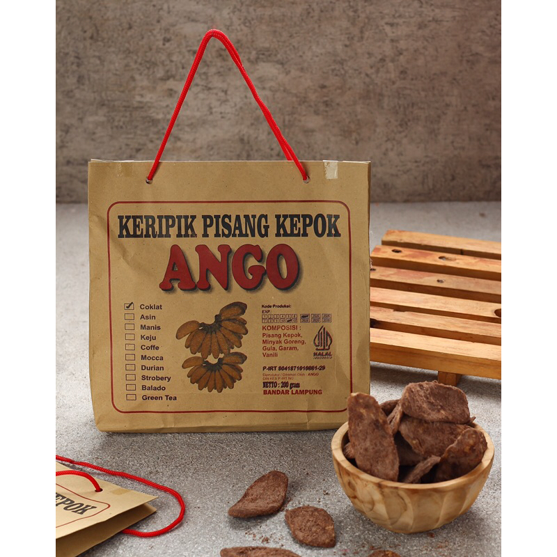 

Keripik Pisang Kepok ANGO Khas Lampung - 200gr