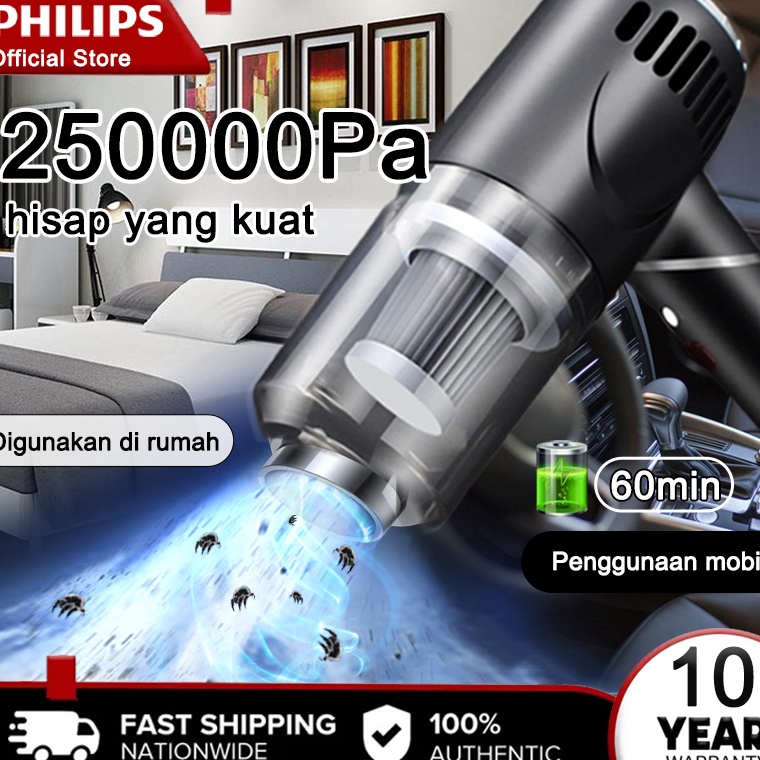 Paling Dicari Philips 12W vacuum cleaner portable 25Pa Penghisap Daya Tinggi vakum penyedot vacumm c
