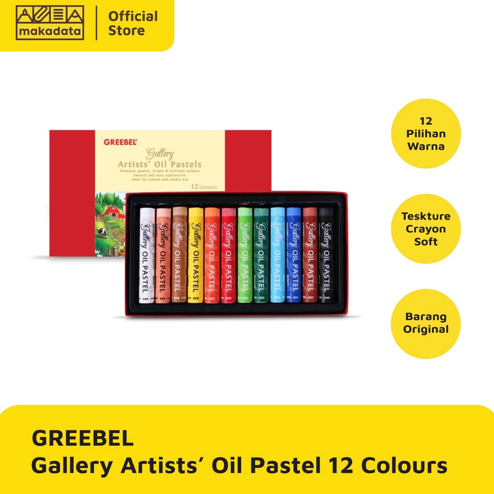 

KODE W7Q8 CRAYON OIL PASTEL GREEBEL ARTIST 12 WARNA MURAH