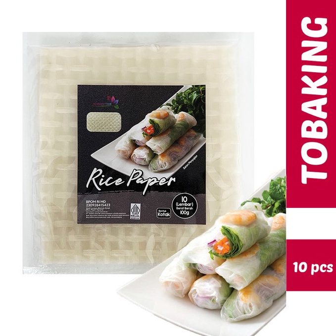 

Top Design Rice paper Kulit Lumpia Vietnam Spring Roll Banh Trang 1 lembar
