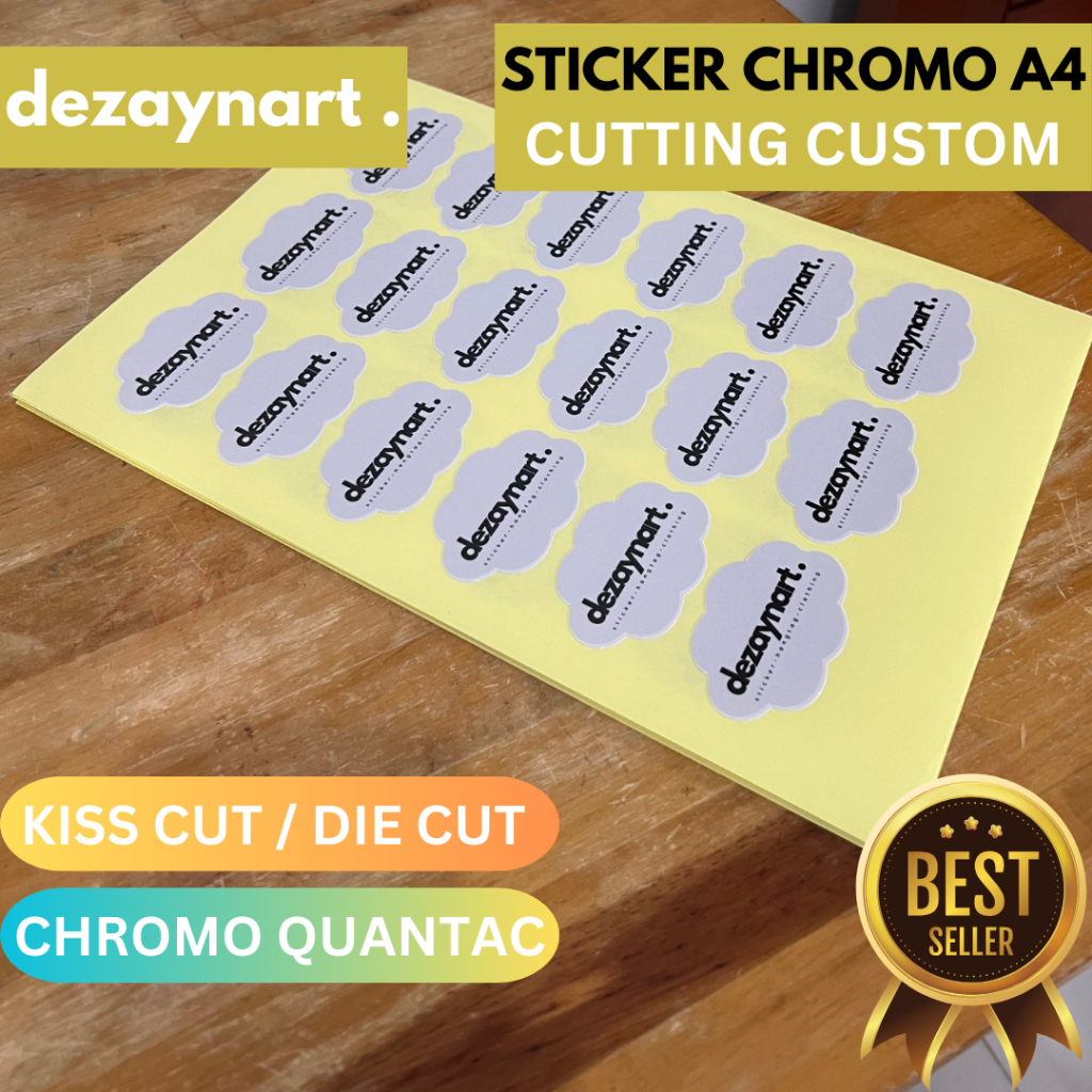 

Cetak Stiker Label Chromo Quantac A4+ Awan Kiss Cut & Die Cut | Laminasi Glossy - GROSIR!