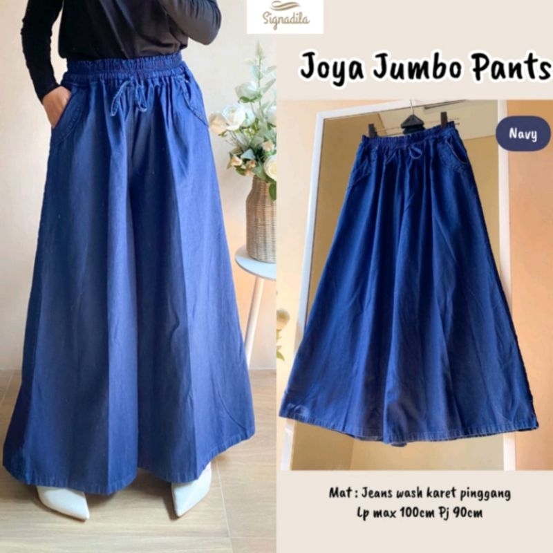 Kulot Jeans Wash//joya jumbo pants//kulot jeans full karet//kulot mayung//jeans pants