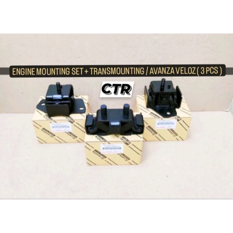 ENGINE MOUNTING /MOUNTING SET AVANZA VELOZ /DEPAN BELAKANG TOYOTA AVANZA VELOZ ( 3PCS)