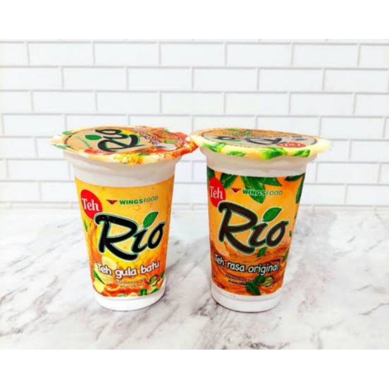 

isi 24pcs TEH RIO CUP TEH GULA ASLI/ Teh rio asli gula batu 1DUS 180mL