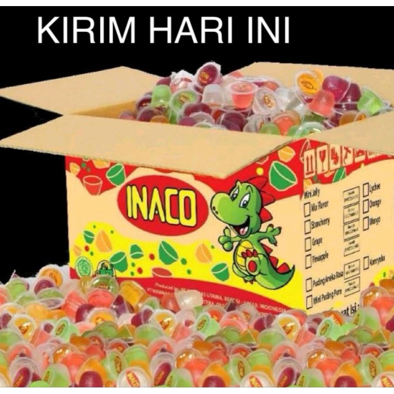 

Diskon Heboh SURABAYA JELLY INACO FREE BUBLE WRAP inaco 1kg99gr isi antara 6365pcs exp 225