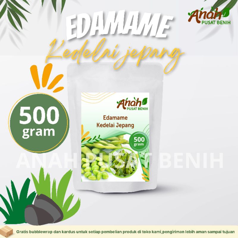 Benih Edamame 500 gram / bibit edamame kedelai jepang / benih sayuran
