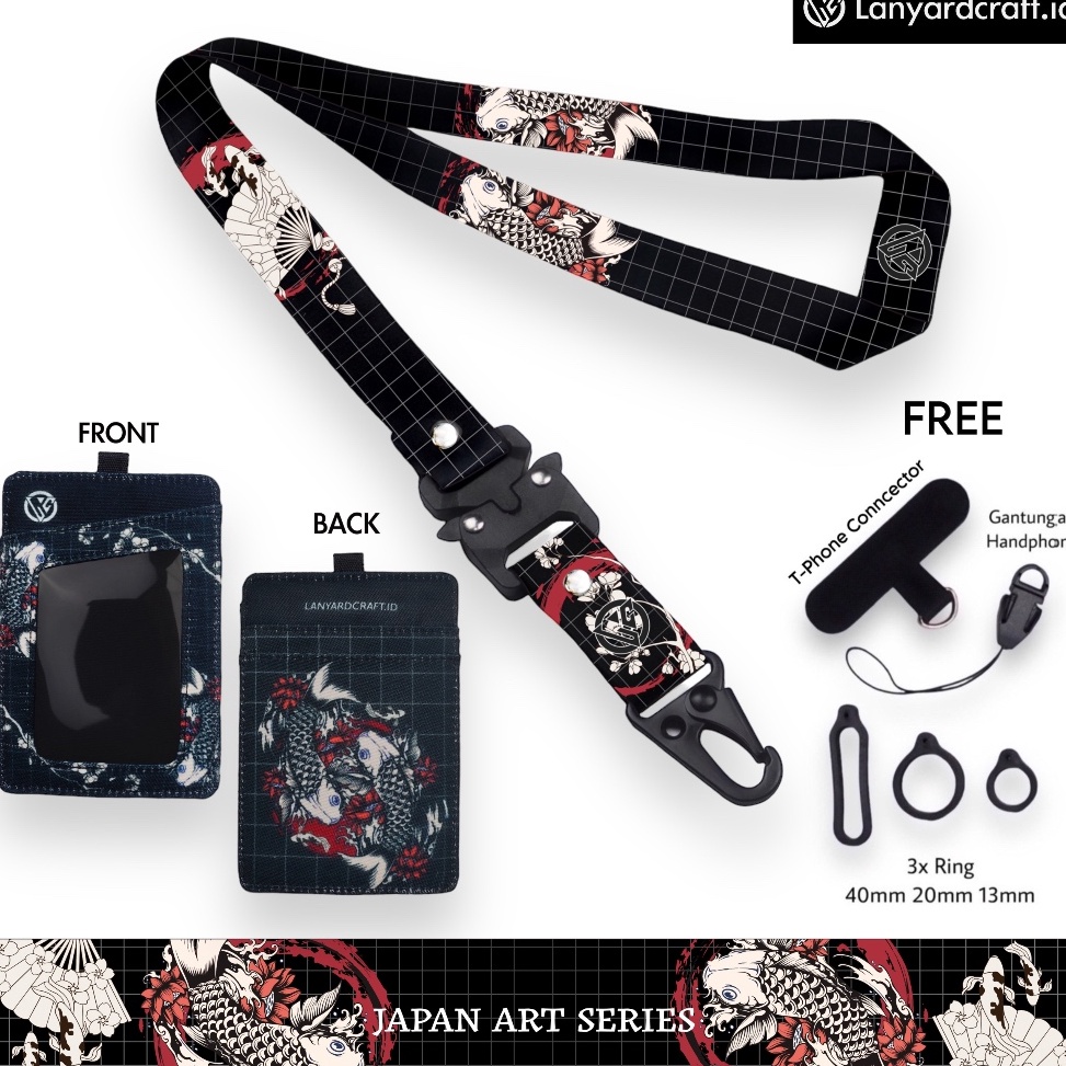 

KODE X7O6 LCID Lanyard Craft Japan Art V2 Gantungan Tali Holder Card Printing Japan Art Series